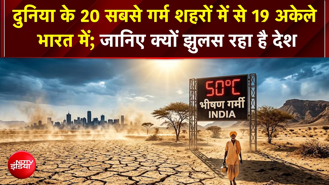 दुनिया के 20 सबसे गर्म शहरों में से 19 अकेले भारत में; जानिए क्यों झुलस रहा है देश | BSI | Heat Wave