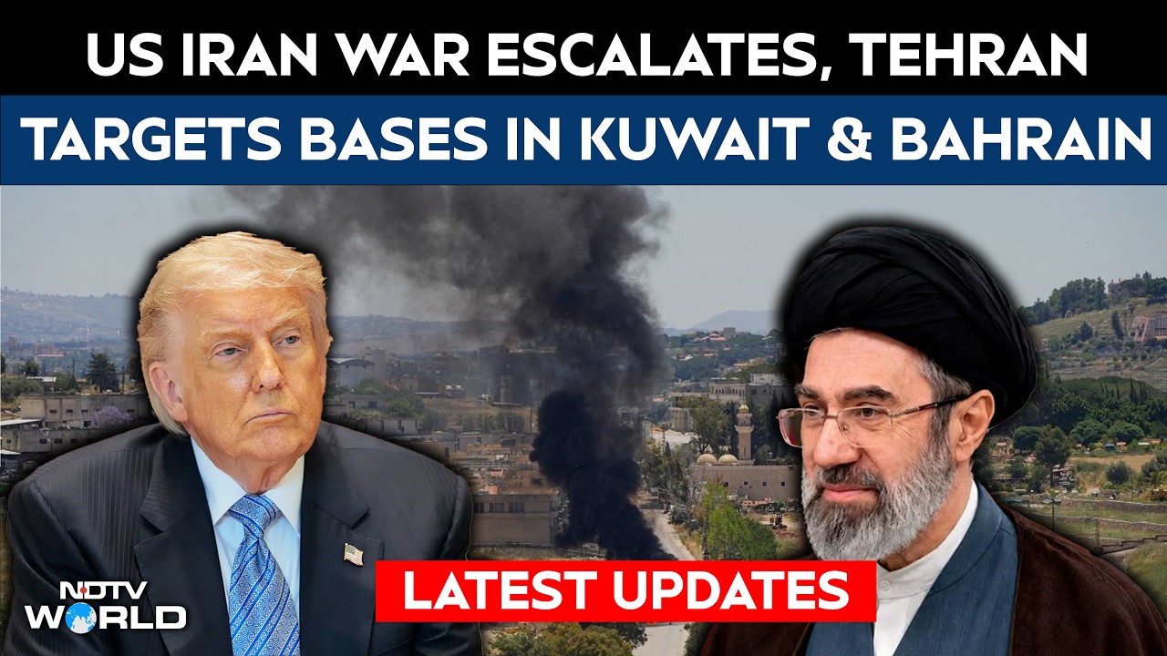 US-Iran War | Tensions Escalate As Iran Targets Bases in Kuwait & Bahrain Amid Fresh Strikes