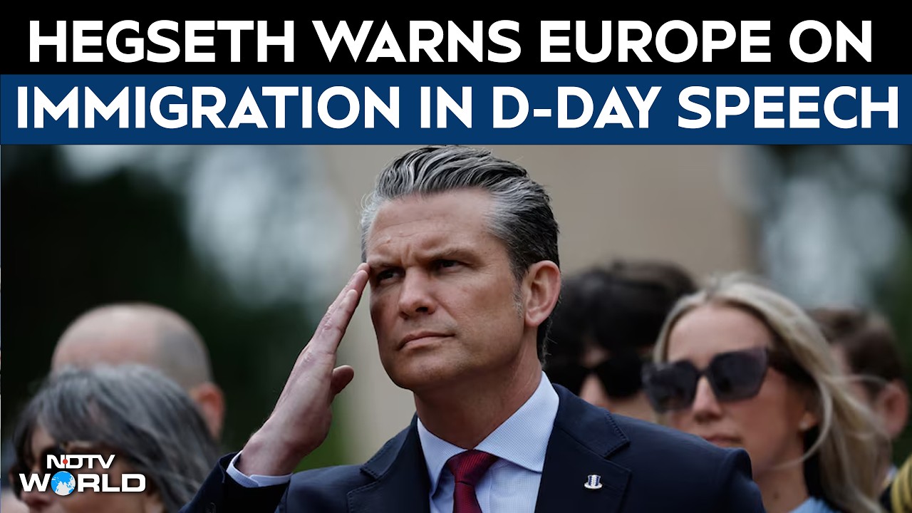 France Day | Hegseth Warns Europe on Immigration in D-Day Speech, Links Freedom to Border Security