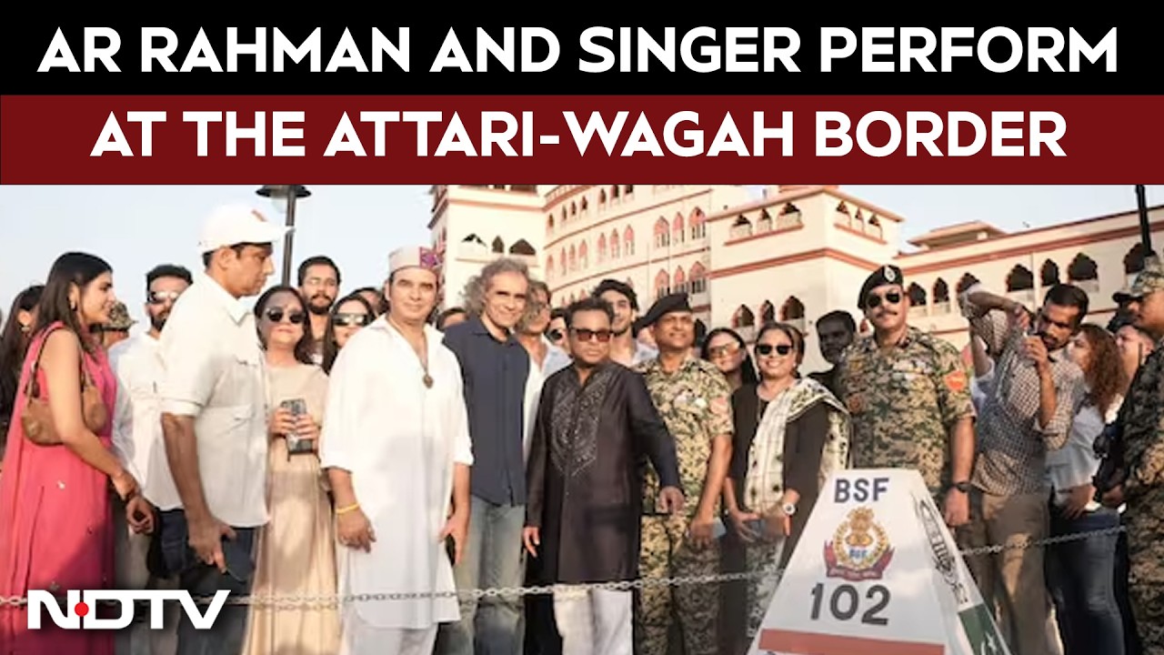 AR Rahman Wagah Border | AR Rahman And Singer Mohit Chauhan Perform At The Attari-Wagah Border