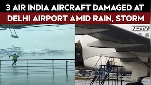 Air India Flights Accident | 3 Air India Aircraft Damaged By Ground Equipment Amid Storm in Delhi