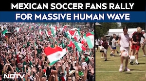 Mexican Fans Attempt Record-Breaking Human Wave Ahead Of FIFA World Cup