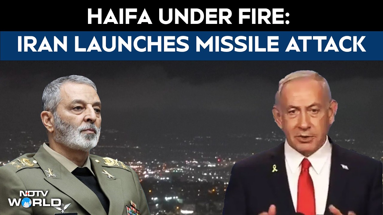 Iran Israel War | Haifa Under Fire as Iran Missile Barrage Triggers Sirens and Blasts