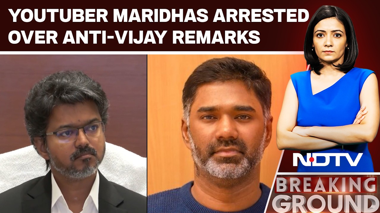 Youtuber Maridhas Arrested Over Remarks Against CM Vijay, Opposition Flags Free Speech Concerns