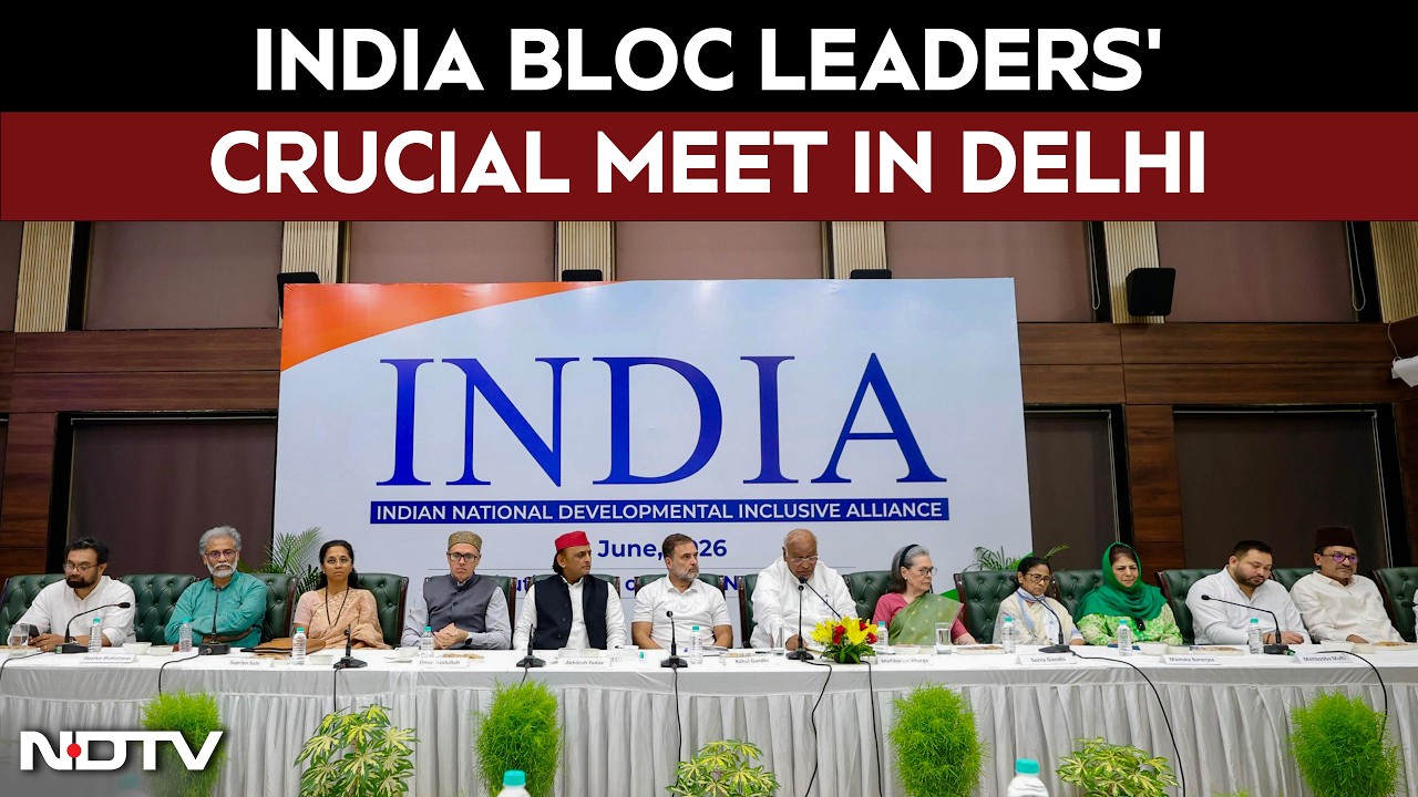 INDIA Bloc Meet In Delhi News | Opposition Leaders Gather For Crucial INDIA Bloc Meeting In Delhi