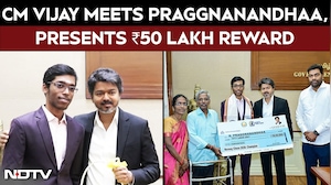 Tamil Nadu News | TN CM Vijay Meets Chess Star Praggnanandhaa, SDAT Awards ₹50 Lakh