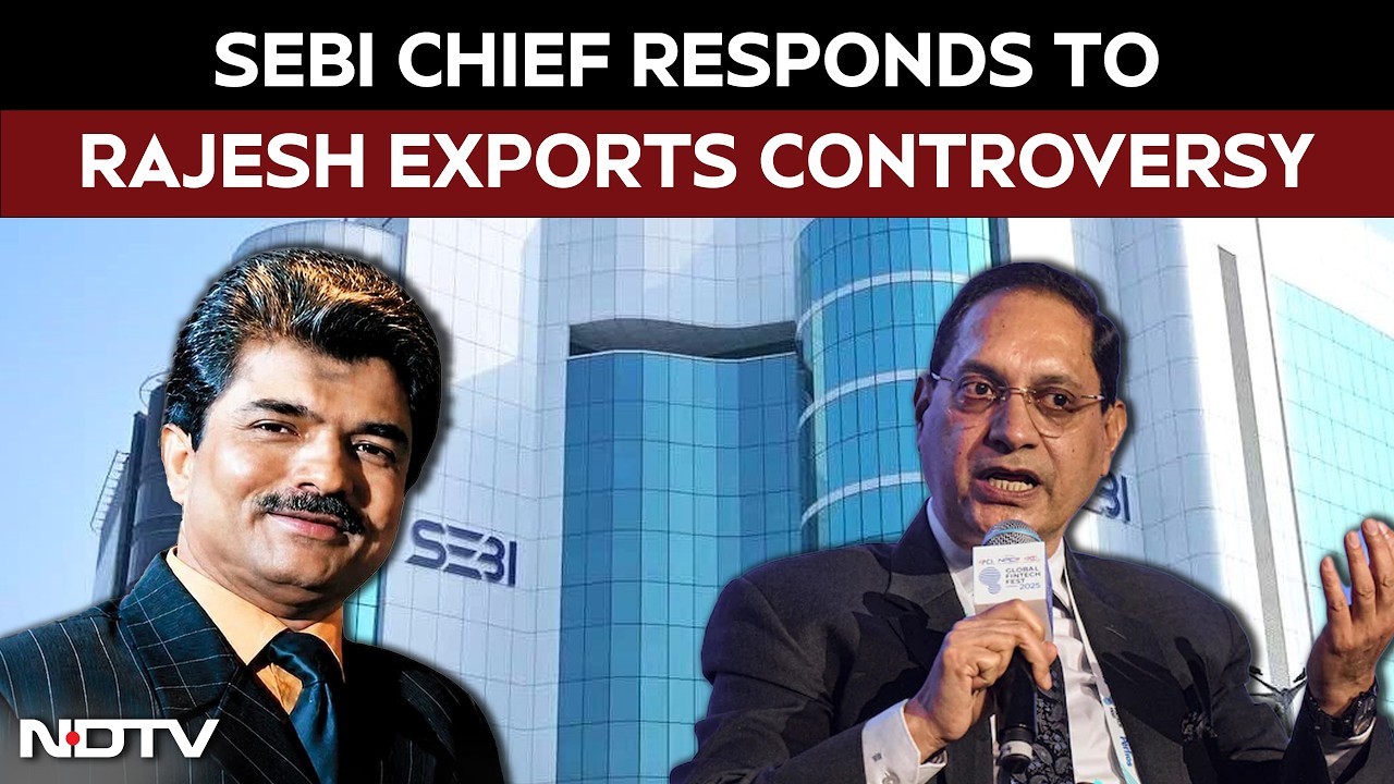 SEBI News | SEBI Chief Tuhin Kanta Pandey Responds To Rajesh Exports Irregularity Allegations