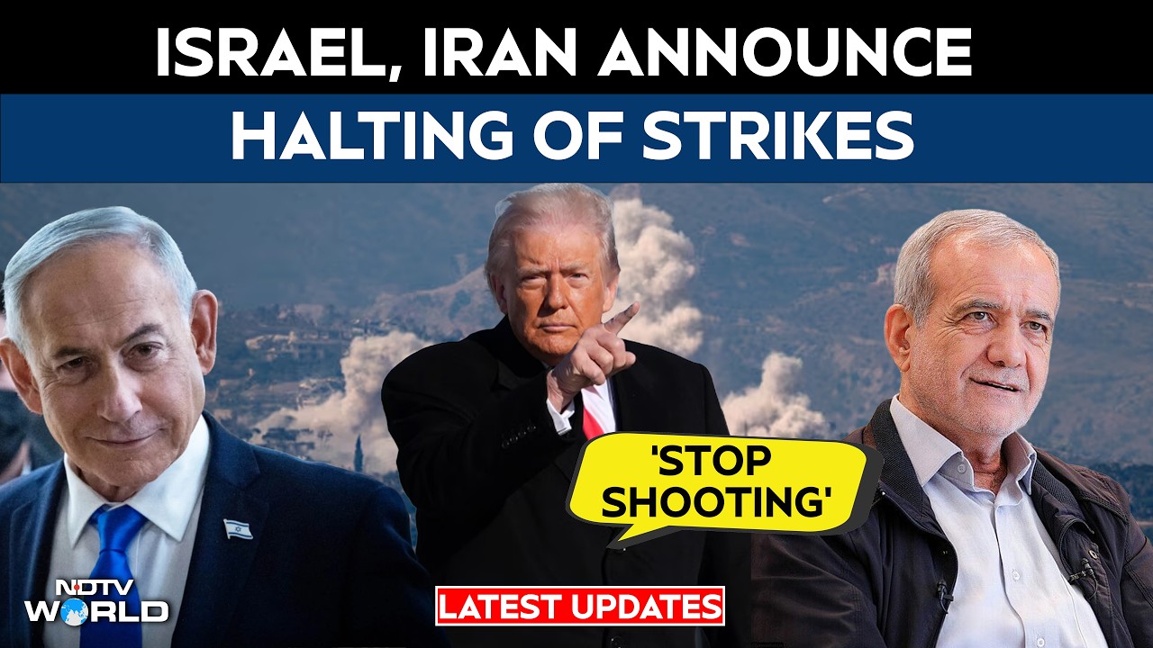 US Iran War Live: Israel & Iran HaltStrikes After Trump Ceasefire Demand | Latest Updates