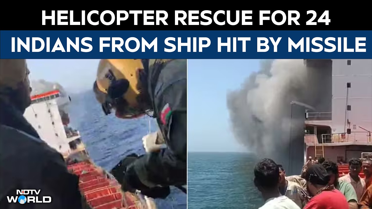 Indian Crew Evacuated After Tanker Catches Fire Off Oman Coast