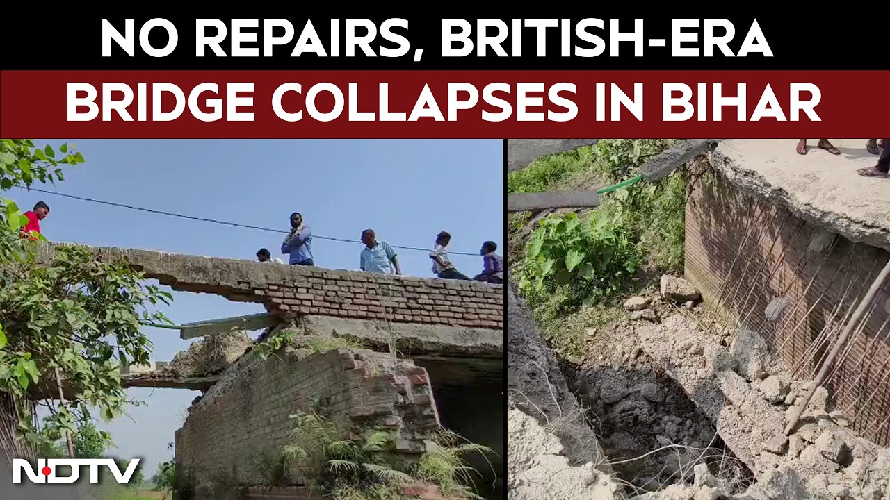 Bihar News | British-Era Bridge Collapses In Bihar's Bettiah; Locals Allege Years Of Neglect