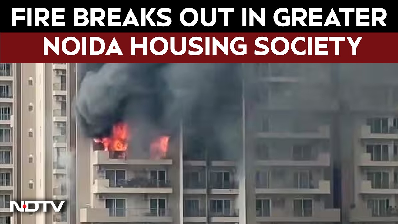 Greater Noida | Fire Breaks Out in Greater Noida Housing Society, Major Tragedy Averted