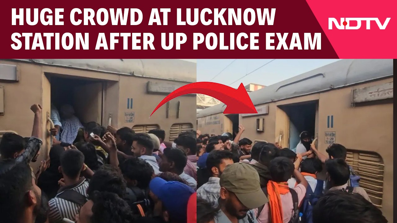 UP Police Constable Exam 2026: Massive Rush at Lucknow's Charbagh Railway Station After Exam