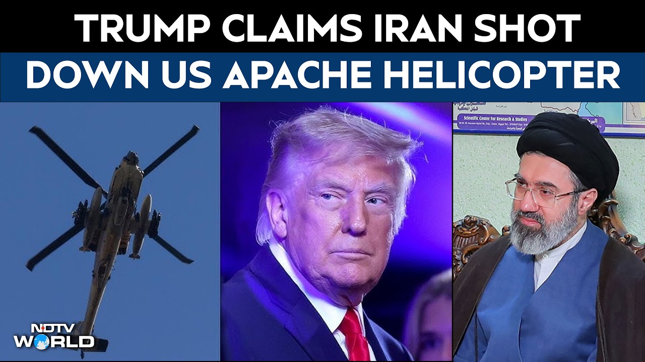 Trump Claims Iran Shot Down US Apache Helicopter, Pilots Rescued Near Strait of Hormuz | Latest News