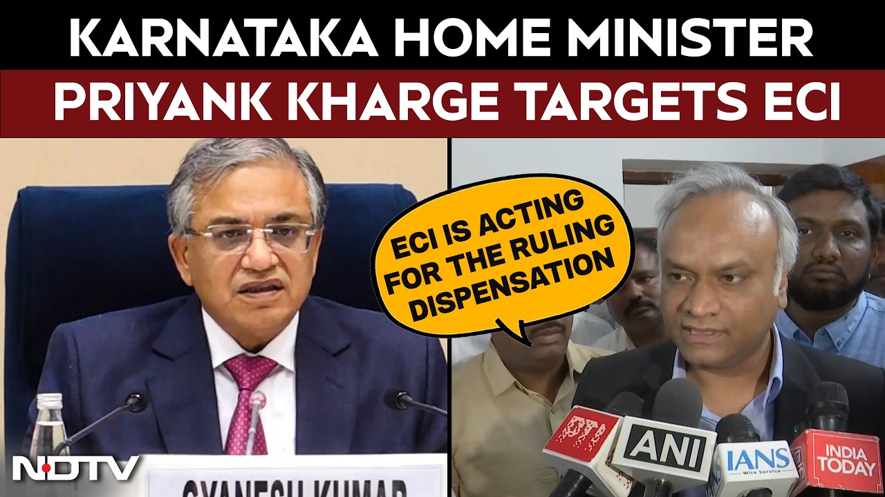 Karnataka News | Karnataka Home Minister Priyank Kharge Raises Questions On Election Commission