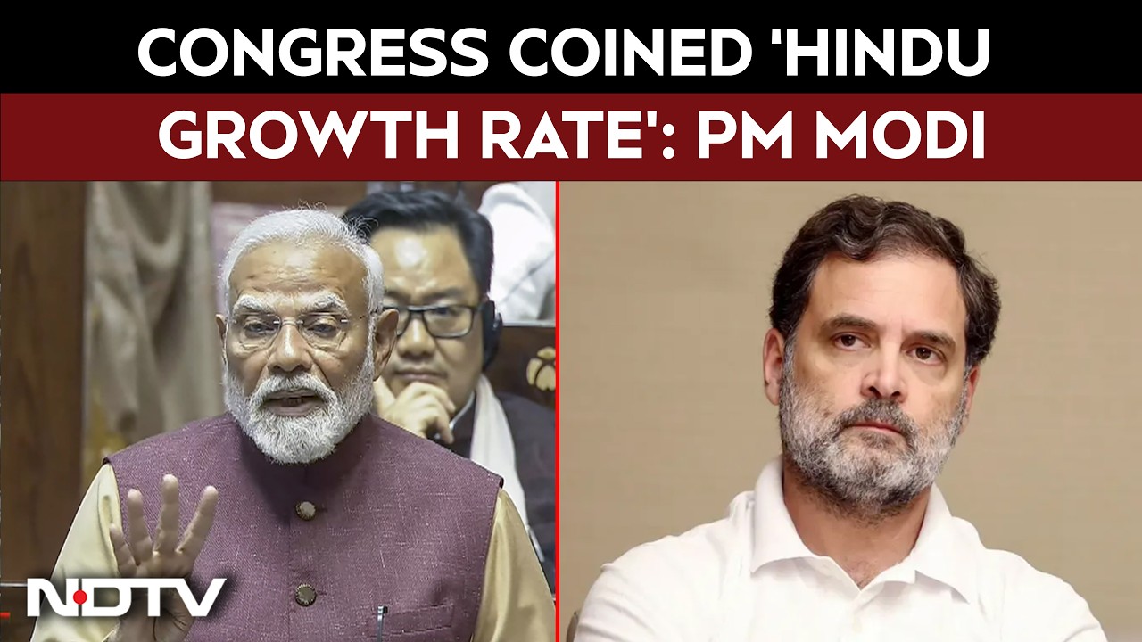 Congress Coined 'Hindu Growth Rate' To Hide Failures, Insulted Hindus: PM Modi