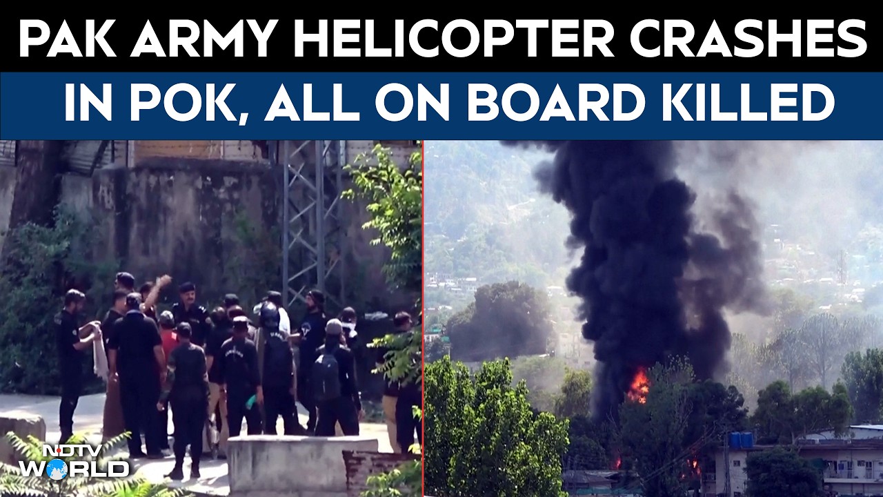Pakistan Army Helicopter Crashes In PoK, All On Board Killed