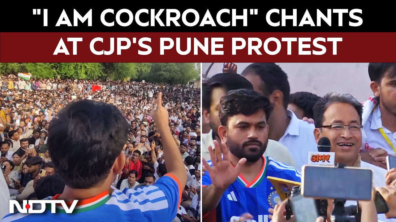"I Am Cockroach" Chants At Cockroach Janta Party's Pune Protest