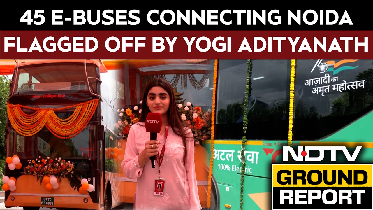 UP News | Yogi Adityanath Flags Off 45 Electric Buses In UP, Inaugurates Noida Depot: Ground Report