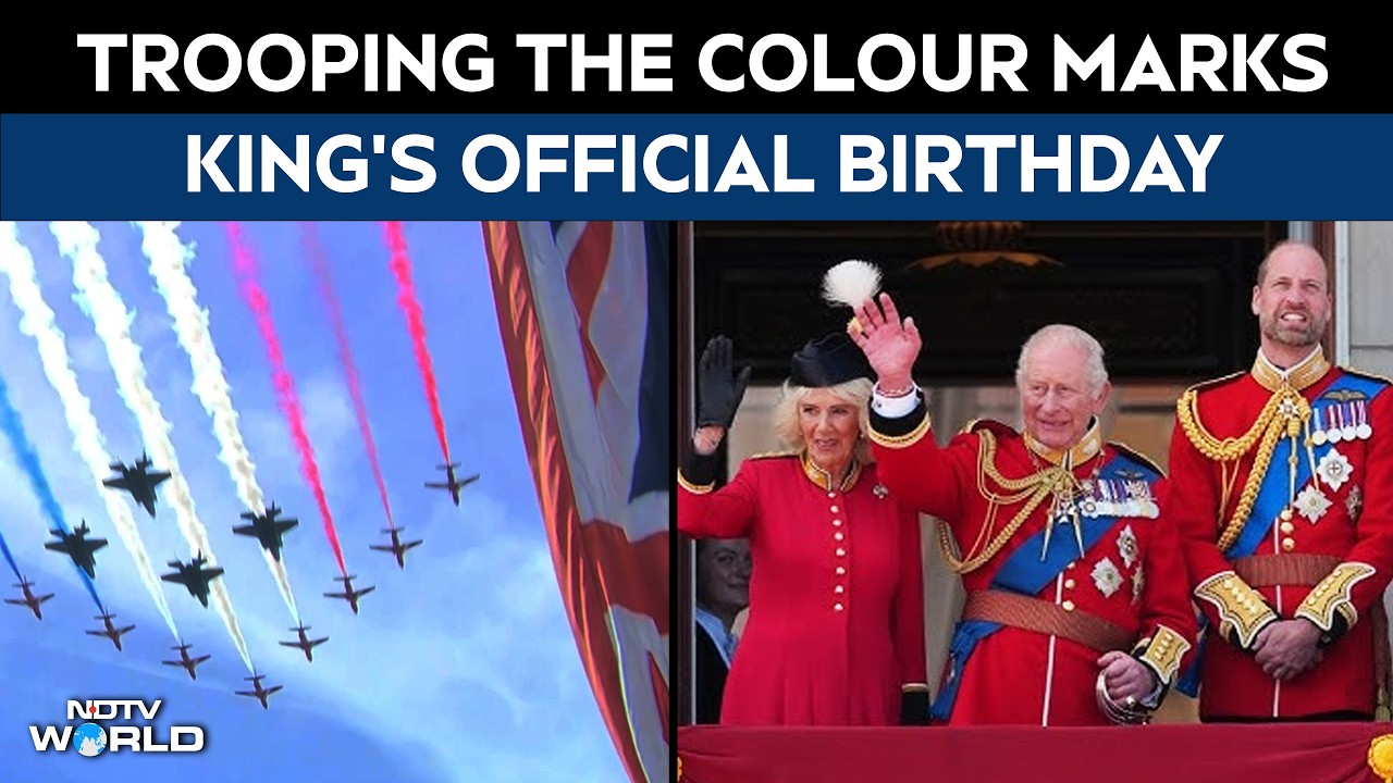 King Charles III | Trooping The Colour 2026: King Charles III Celebrates Official Birthday With Grand RAF Flypast