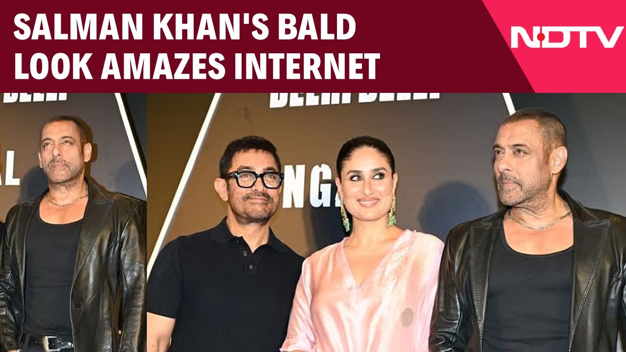 Salman Khan News | Salman Khan's Bald Look At 'Lagaan' Celebration Event Turns Heads