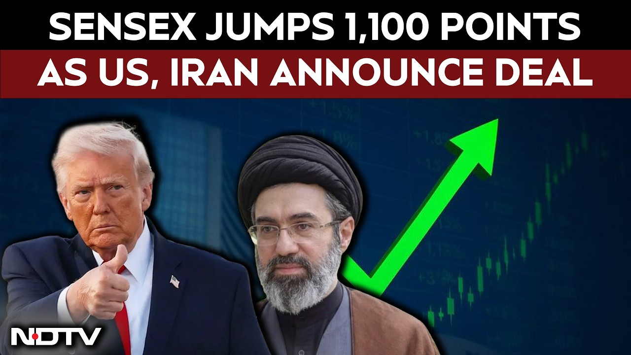 Sensex Jumps 1,100 Points As Oil Prices Fall On US-Iran Peace Deal