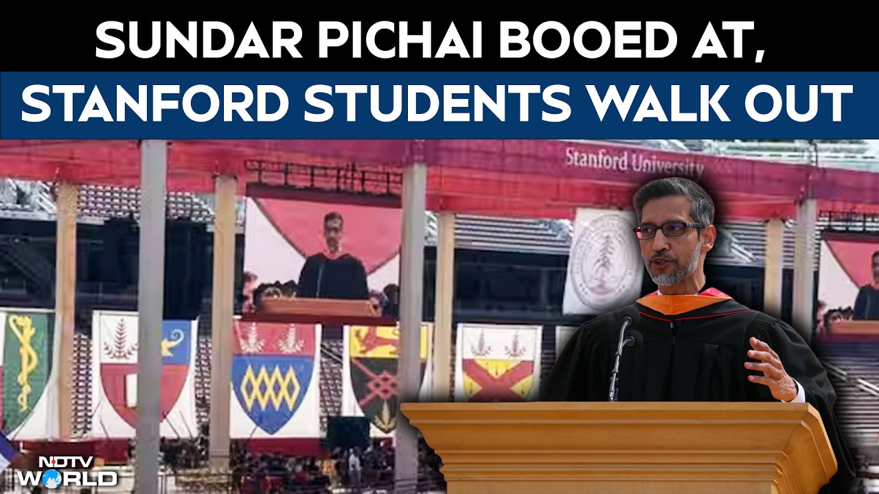 Google CEO Sundar Pichai Booed, Students Walk Out At Stanford Graduation Ceremony