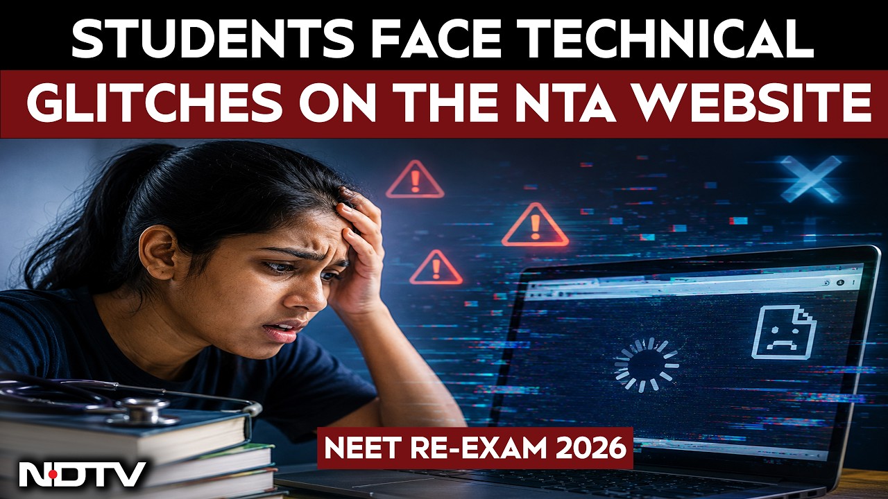 NEET Re-Exam: Admit Card Glitch Triggers Panic; NTA Says Issue Being Addressed Ahead of Exam