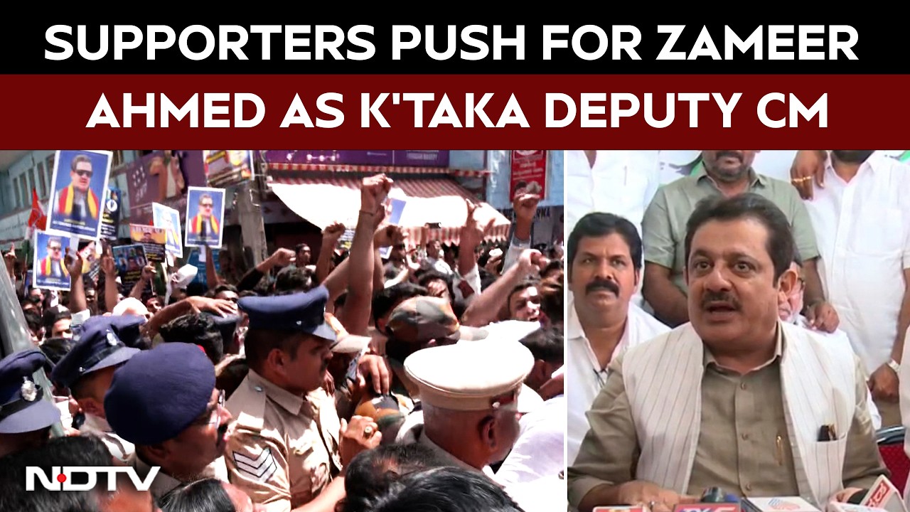 Karnataka: Zameer Ahmed Supporters Demand Deputy CM Post & Ministries