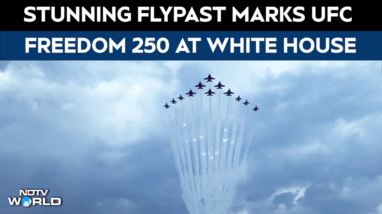 UFC Freedom 250 | Stunning Flypast Marks UFC Freedom 250 At The White House