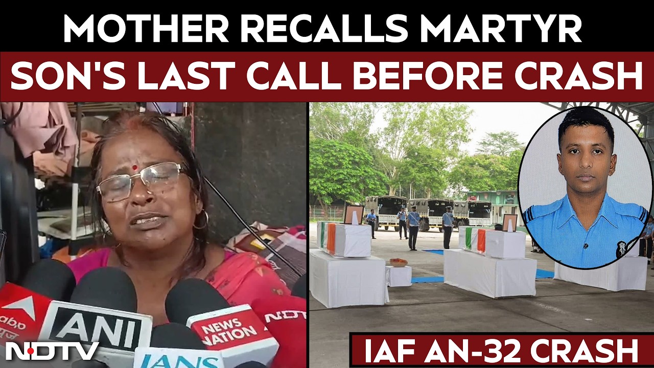 IAF AN-32 Crash: Flight Lt. Shubham’s Mother Recalls Their Final Conversation Before Crash