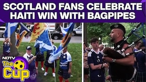 Scotland Fans Celebrate Haiti Win With Bagpipes In Boston | Historic World Cup Victory