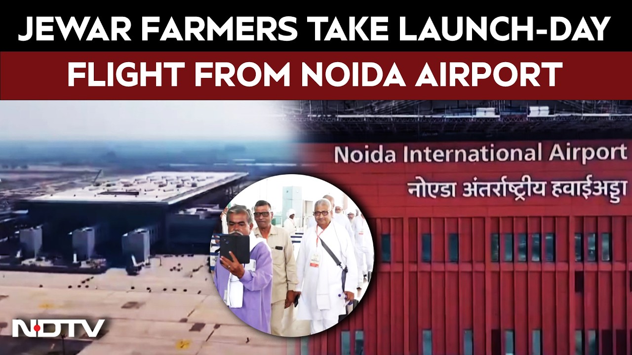 'Dream Come True': Jewar Farmers Take Flight From Noida Airport, Meet CM In Lucknow