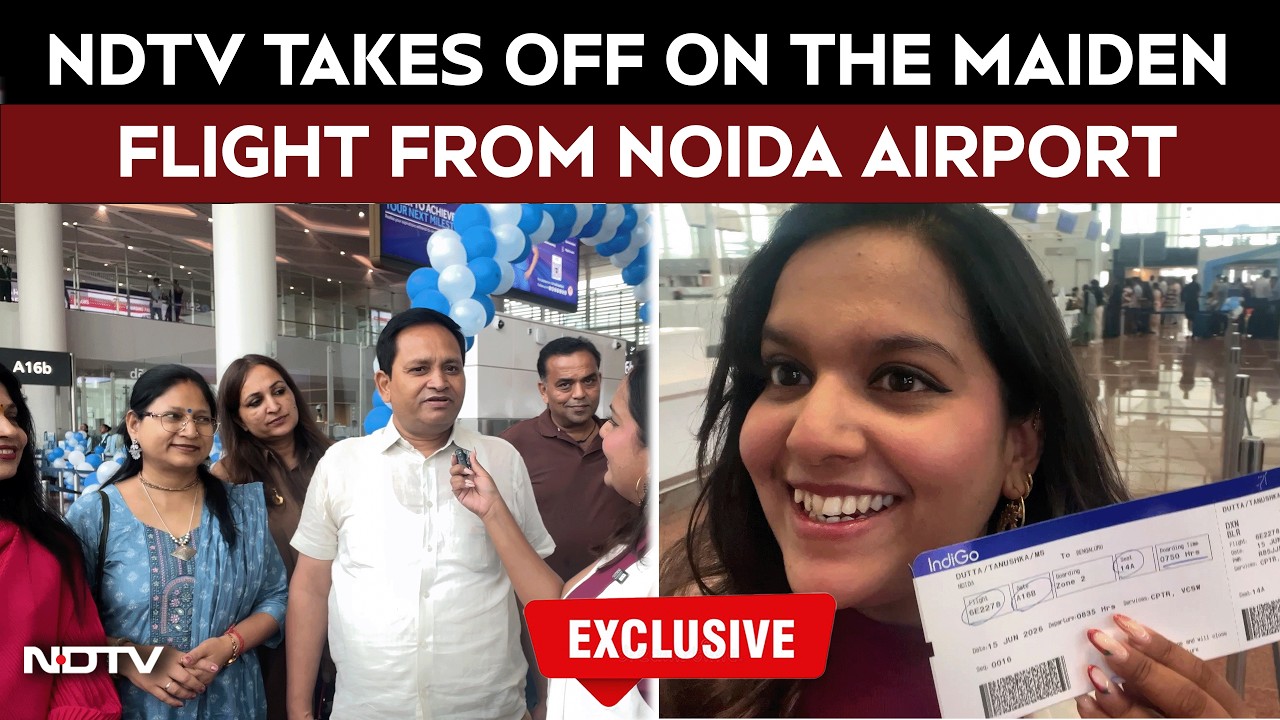 Noida Jewar Airport | NDTV Takes First Commercial Flights From Noida International Airport
