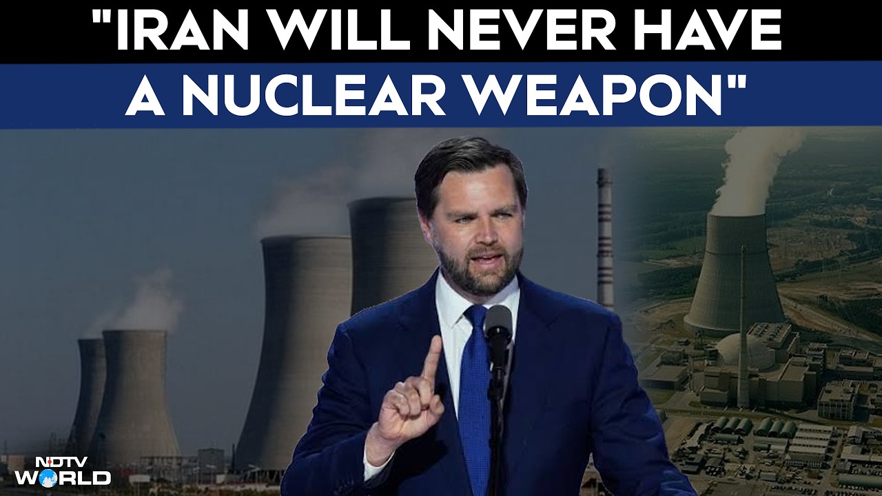 Iran Peace Deal | "Iran Will Never Have A Nuclear Weapon": US VP JD Vance