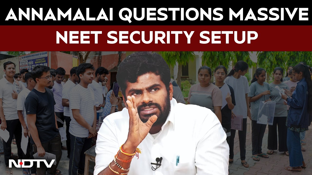 NEET Exam | Annamalai Slams Tight NEET Re-Test Security, Says It Adds Student Stress