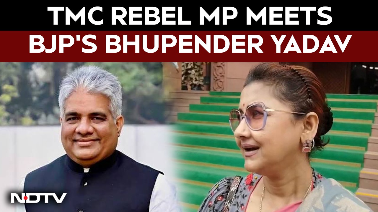 TMC Rebel MP Rachna Banerjee Meets BJP's Bhupender Yadav Amid Political Crisis
