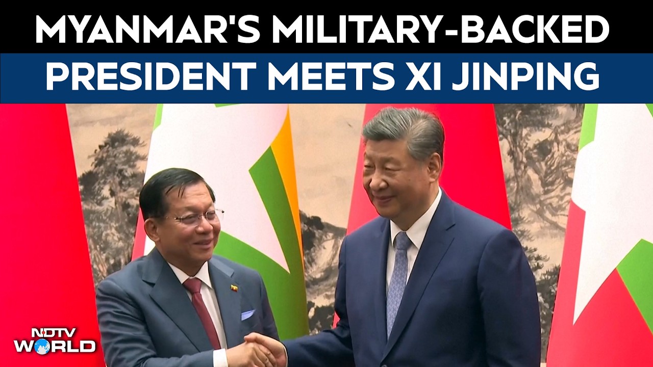 Myanmar's Military-backed President Meets China's Xi In Beijing