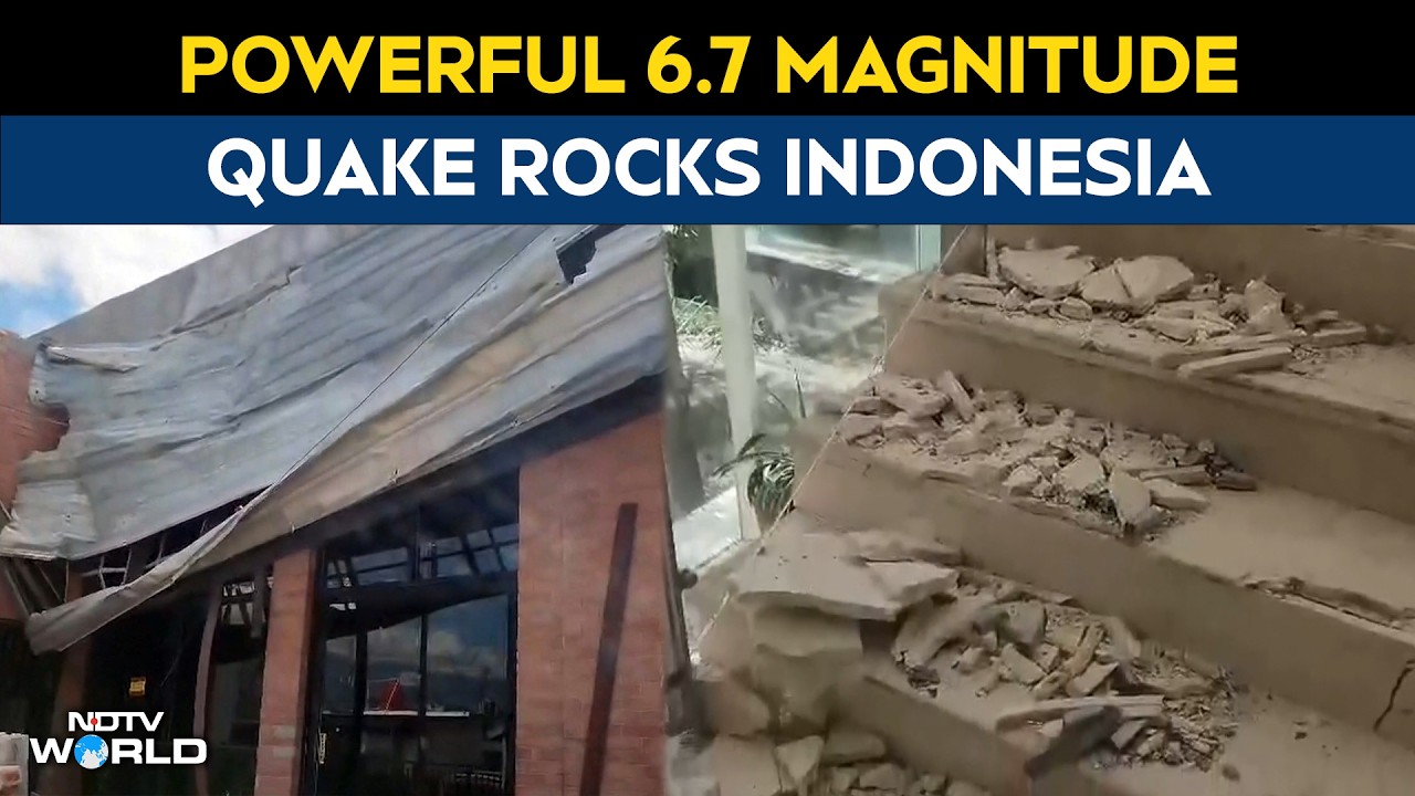 Earthquake Today | Powerful 6.7 Quake Rocks Indonesia, Strong Aftershocks Follow