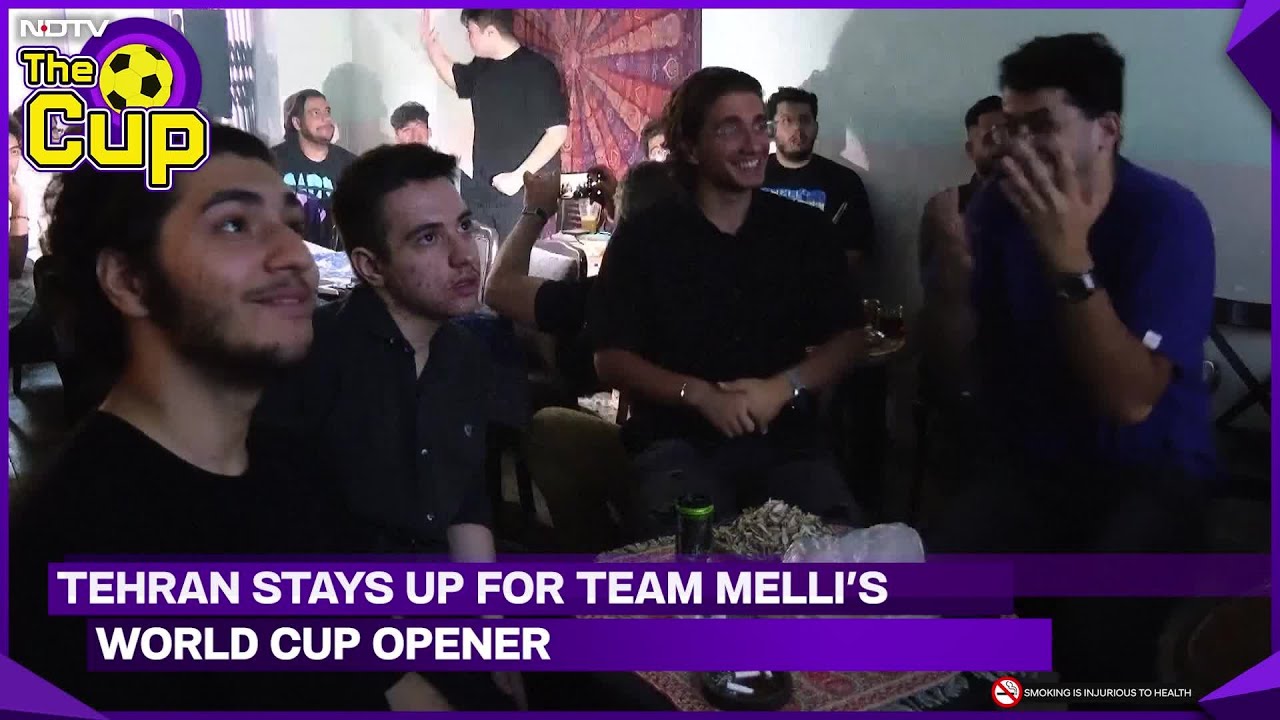 Fans Watch Iran's First World Cup Match At A Coffee Shop In Tehran