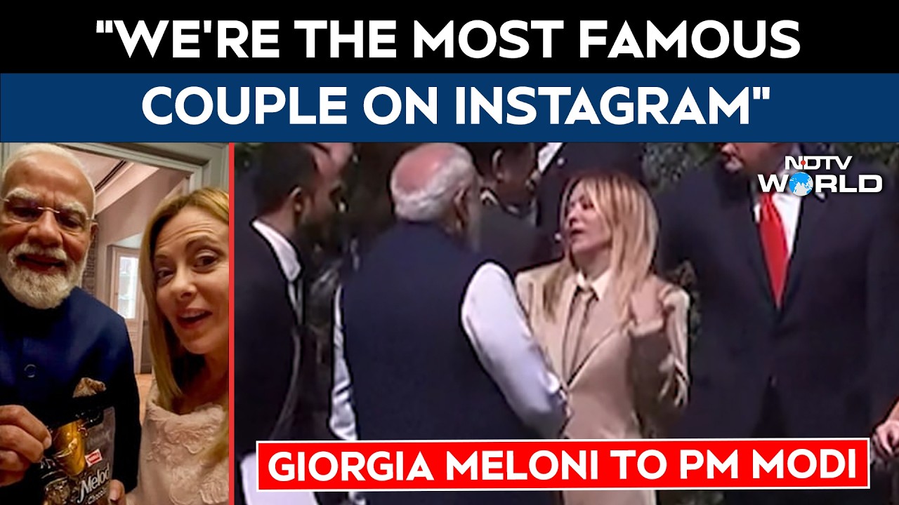 "We're The Most Famous Couple On Instagram": Giorgia Meloni To PM Modi At G7 Summit Meet