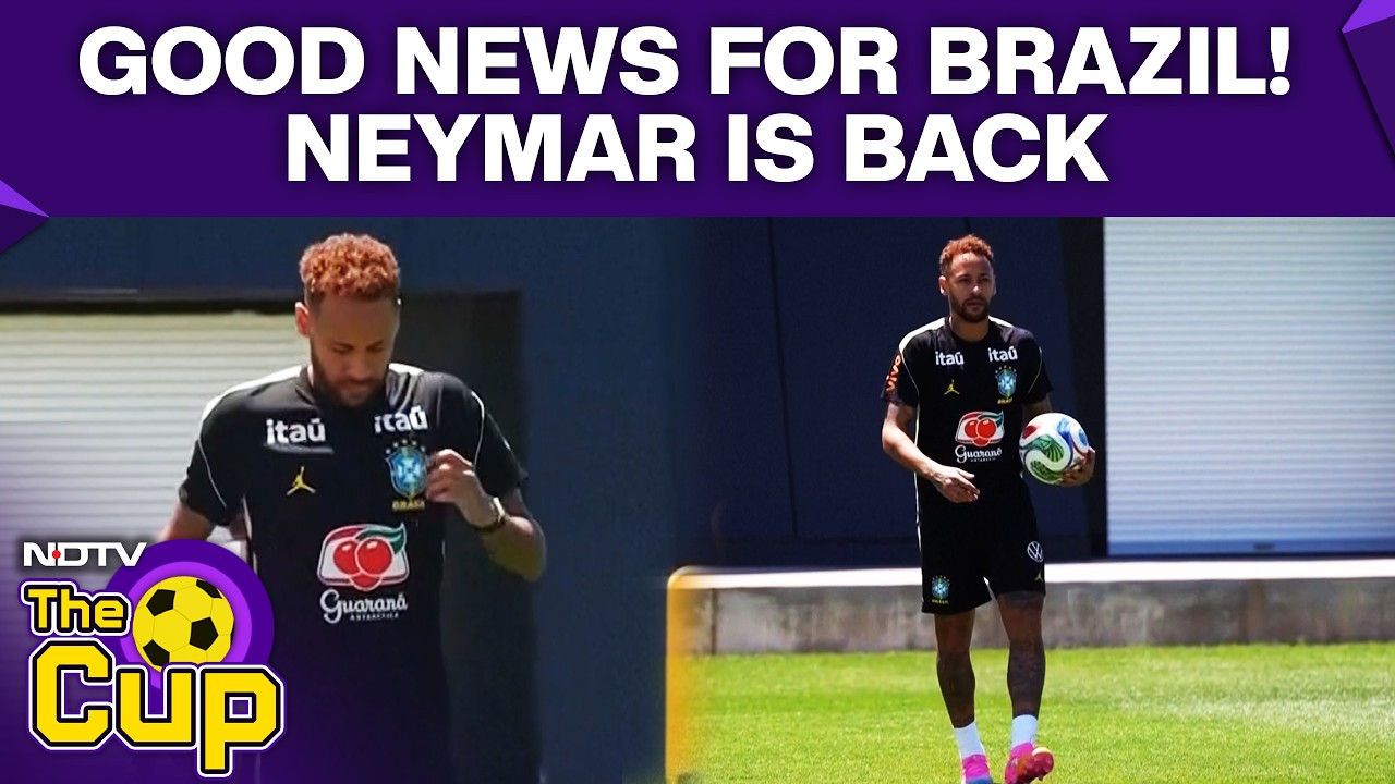 Good News For Brazil As Neymar Gets Back To Training