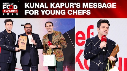 NDTV Food Awards 2026 | 'Put Your Head Down And Work': Kunal Kapur's Message For Young Chefs