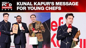 NDTV Food Awards 2026 | 'Put Your Head Down And Work': Kunal Kapur's Message For Young Chefs