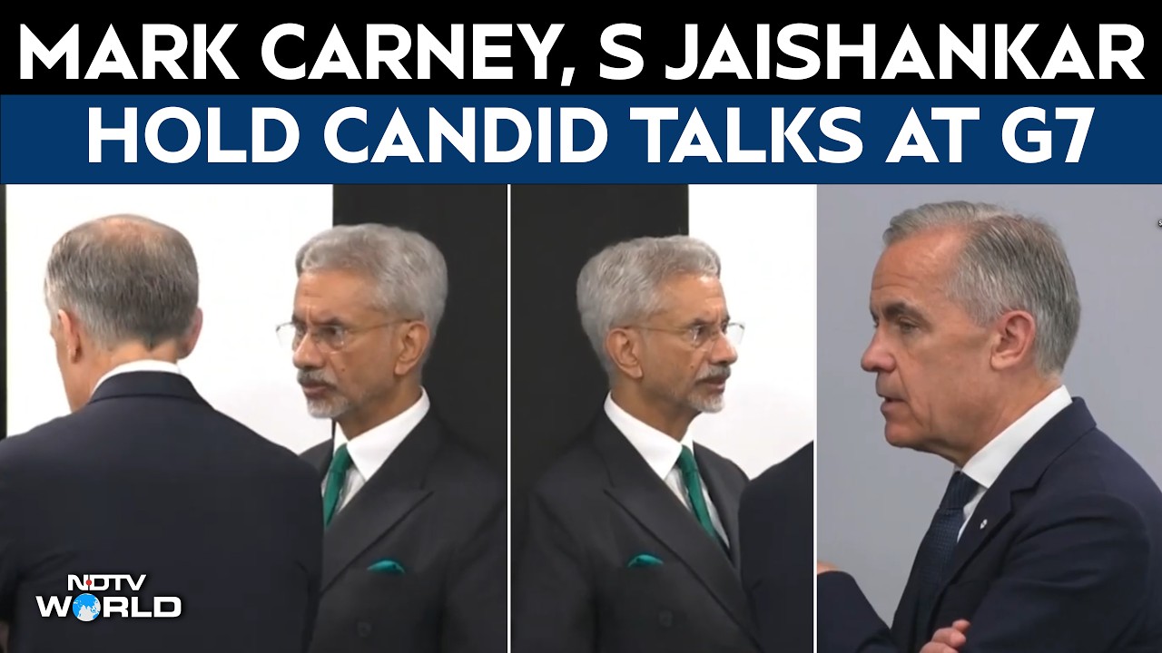G7 Summit 2026 | Viral Moment! Mark Carney, Jaishankar Seen in Deep Discussion at G7 Summit