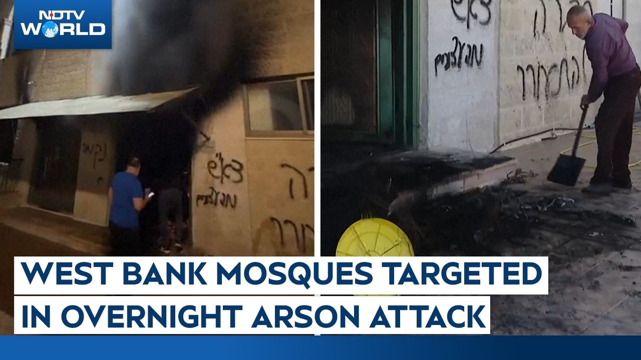 Israeli Settlers Burn And Deface Mosques In Overnight Attack In Occupied West Bank