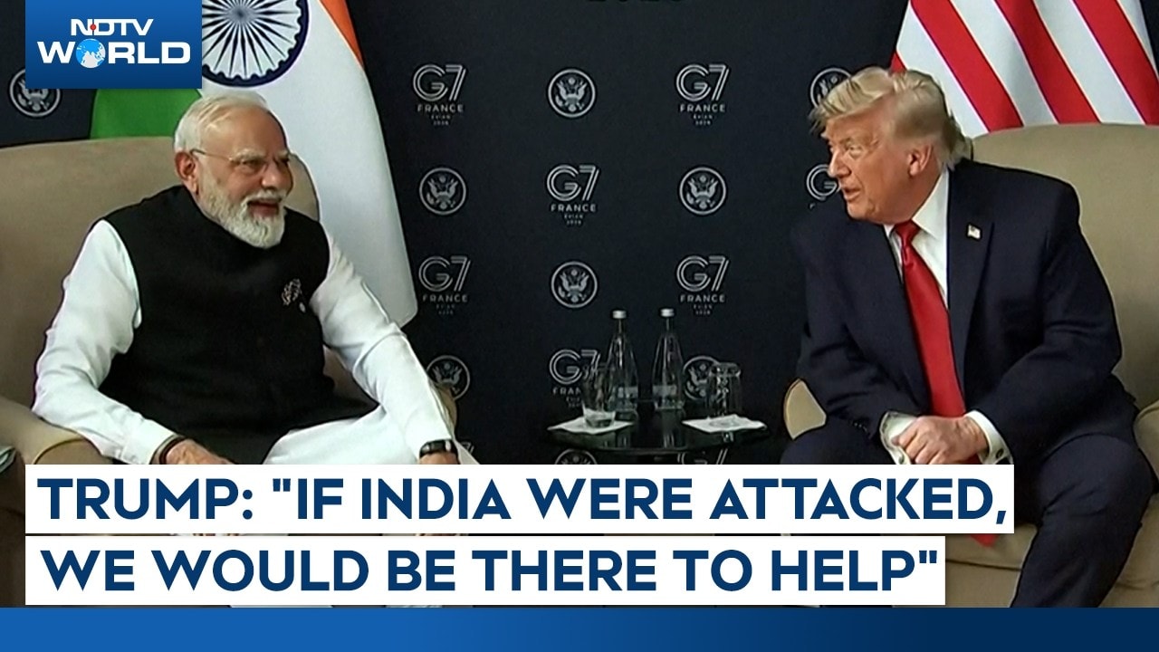 Trump On India: "If India Were Attacked, We Would Be There To Help"
