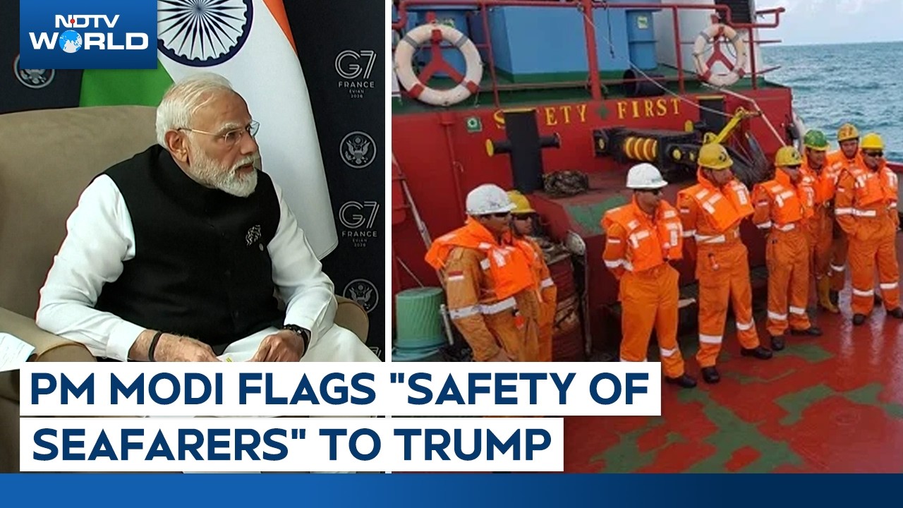 PM Modi Flags "Safety Of Seafarers" To Trump Days After Indian Sailor Deaths