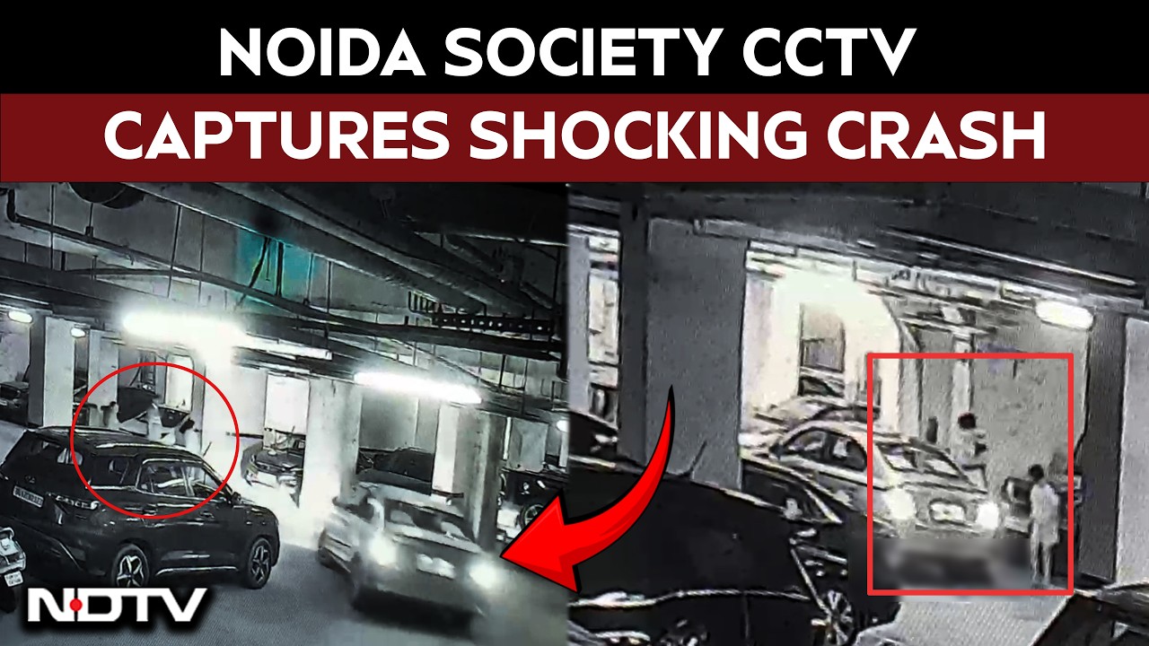 Noida News | Speeding Car Mows Down Mother, Child In Noida Society Basement