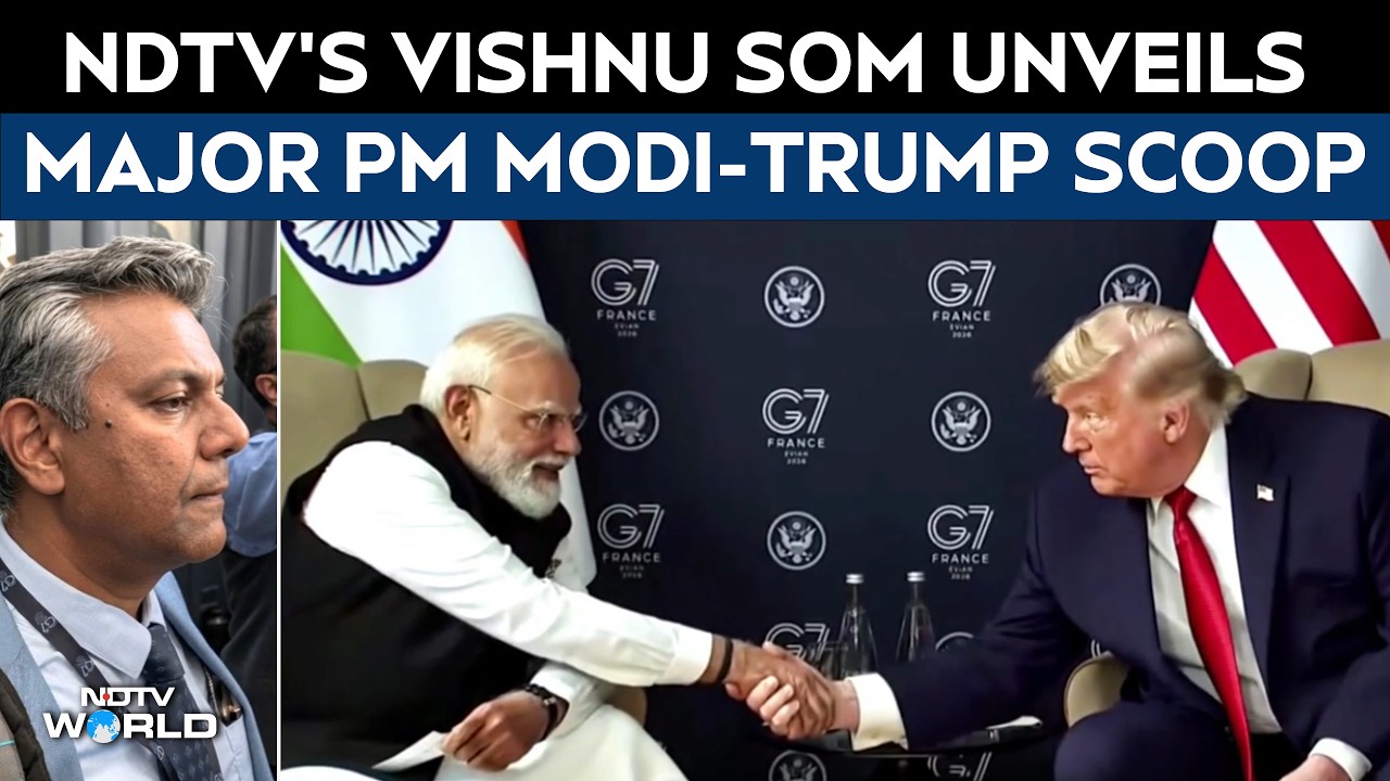 NDTV's Vishnu Som Breaks Biggest Headline From PM Modi-Trump Bilateral