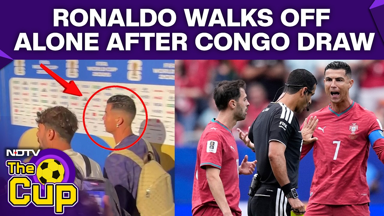 FIFA World Cup 2026 | Frustrated Ronaldo Leaves Stadium Alone After Portugal vs Congo Draw